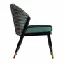 Chairs - Green rubber wood chair in 56x70x85 cm - VICAL