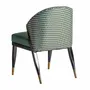 Chairs - Green rubber wood chair in 56x70x85 cm - VICAL