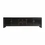 TV stands - TV cabinet in black recycled pine wood in 220x45x60 cm - VICAL