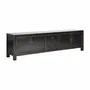 TV stands - TV cabinet in black recycled pine wood in 220x45x60 cm - VICAL