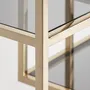 Shelves - Golden steel bookcase in 108x30x230 cm - VICAL