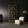 Shelves - Golden steel bookcase in 108x30x230 cm - VICAL