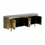 TV stands - TV cabinet in golden MDF wood in 180x41x58 cm - VICAL