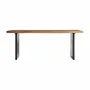 Dining Tables - Living room table in black shorea wood in 200x100x76 cm - VICAL