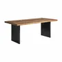 Dining Tables - Living room table in black shorea wood in 200x100x76 cm - VICAL