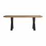 Dining Tables - Black mango wood living room table in 200x95x77 cm - VICAL