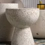 Other tables - White terrazzo coffee table in 40x40x45 cm - VICAL