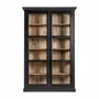Armoires - Vitrine en bois de mangue noir  en 135x40x210 cm - VICAL