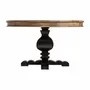 Dining Tables - Living room table in black mango wood in 130x130x77 cm - VICAL