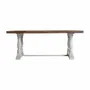 Tables Salle à Manger - Table salon en bois d’orme recyclé blanc  en 200x101x78 cm - VICAL