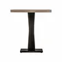 Other tables - Black mango wood bar table in 70x70x76 cm - VICAL