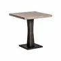 Other tables - Black mango wood bar table in 70x70x76 cm - VICAL