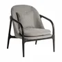 Armchairs - Gray polyester armchair in 68x82x84 cm - VICAL