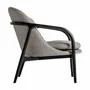 Armchairs - Gray polyester armchair in 68x82x84 cm - VICAL
