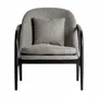 Armchairs - Gray polyester armchair in 68x82x84 cm - VICAL