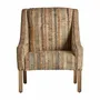 Armchairs - Brown jute armchair in 70x74x93 cm - VICAL
