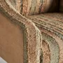 Armchairs - Brown jute armchair in 70x74x93 cm - VICAL