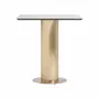 Other tables - White steel bar table in 70x70x76 cm - VICAL