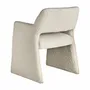 Chairs - Off-white looped cotton chair in 58x56x79 cm - VICAL