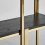 Shelves - Black steel shelf in 120x32x240 cm - VICAL