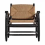 Fauteuils - Fauteuil en bois d´hévéa noir  en 66x74x73 cm - VICAL