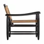 Fauteuils - Fauteuil en bois d´hévéa noir  en 66x74x73 cm - VICAL