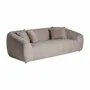 Sofas - Taupe pine wood sofa in 230x115x72 cm - VICAL