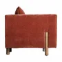 Armchairs - Burgundy polyester armchair in 87x88x80 cm - VICAL