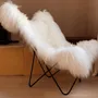 Unique pieces - Butterfly AA Icelandic Sheep Chair - French Leather - MAISON THURET