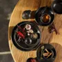 Platter and bowls - The Burned Classic Plate - Black - S - BAZAR BIZAR LIVING