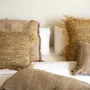 Cushions - The Raffia Cushion Cover Square - Natural - 40x40 - BAZAR BIZAR LIVING