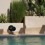 Decorative objects - The Marble Disc on Stand - Black - L - BAZAR BIZAR LIVING