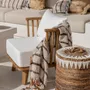 Throw blankets - The s'il vous Plaid - Bohemian White - BAZAR BIZAR LIVING