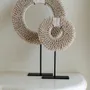 Decorative objects - The Papua Shell Disc on Stand - White - M - BAZAR BIZAR LIVING
