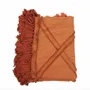 Throw blankets - The Berber Bed Throw  - Terracotta - BAZAR BIZAR LIVING