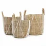 Boîtes de rangement  - Le Panier Macramé À Stitches Droits - Naturel Blanc - S - BAZAR BIZAR LIVING