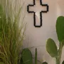 Decorative objects - The Wooden Cross Black - BAZAR BIZAR LIVING