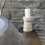 Candlesticks and candle holders - The Serene Candle Holder - Concrete Natural - L - BAZAR BIZAR LIVING
