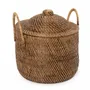 Storage boxes - The Colonial Handles Basket - Natural Brown - BAZAR BIZAR LIVING
