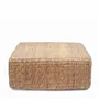 Ottomans - The Hyacinth Pouffe Square - Natural - M - BAZAR BIZAR LIVING