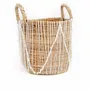 Storage boxes - The Straight Stitched Macrame Basket - Natural White - L - BAZAR BIZAR LIVING