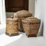 Storage boxes - The Colonial Storage Basket - Natural Brown - M - BAZAR BIZAR LIVING