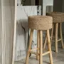 Stools - The Raffia Bar Stool - BAZAR BIZAR LIVING