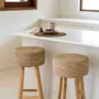 Stools - The Raffia Bar Stool - BAZAR BIZAR LIVING