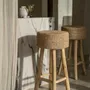 Stools - The Raffia Bar Stool - BAZAR BIZAR LIVING