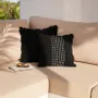 Cushions - The Drizle Cushion Cover - Black White - BAZAR BIZAR LIVING