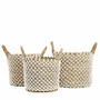 Boîtes de rangement  - Le Panier Macramé Stitches Croisés - Naturel Blanc - L - BAZAR BIZAR LIVING