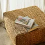 Ottomans - The Hyacinth Pouffe Square - Natural - M - BAZAR BIZAR LIVING
