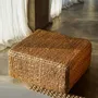 Ottomans - The Hyacinth Pouffe Square - Natural - M - BAZAR BIZAR LIVING