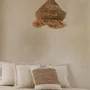 Cushions - The Raffia Stamp Cushion Cover - Natural - BAZAR BIZAR LIVING